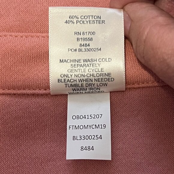 Blair Plus Size 2XL Pink Lightweight Jacket Pockets Long Sleeve Warm Casual Y2K - Picture 3 of 16